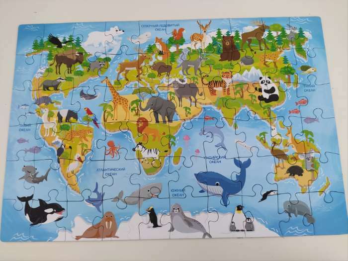 Фотография покупателя товара Пазл «Животные мира», 60 элементов - Фото 2