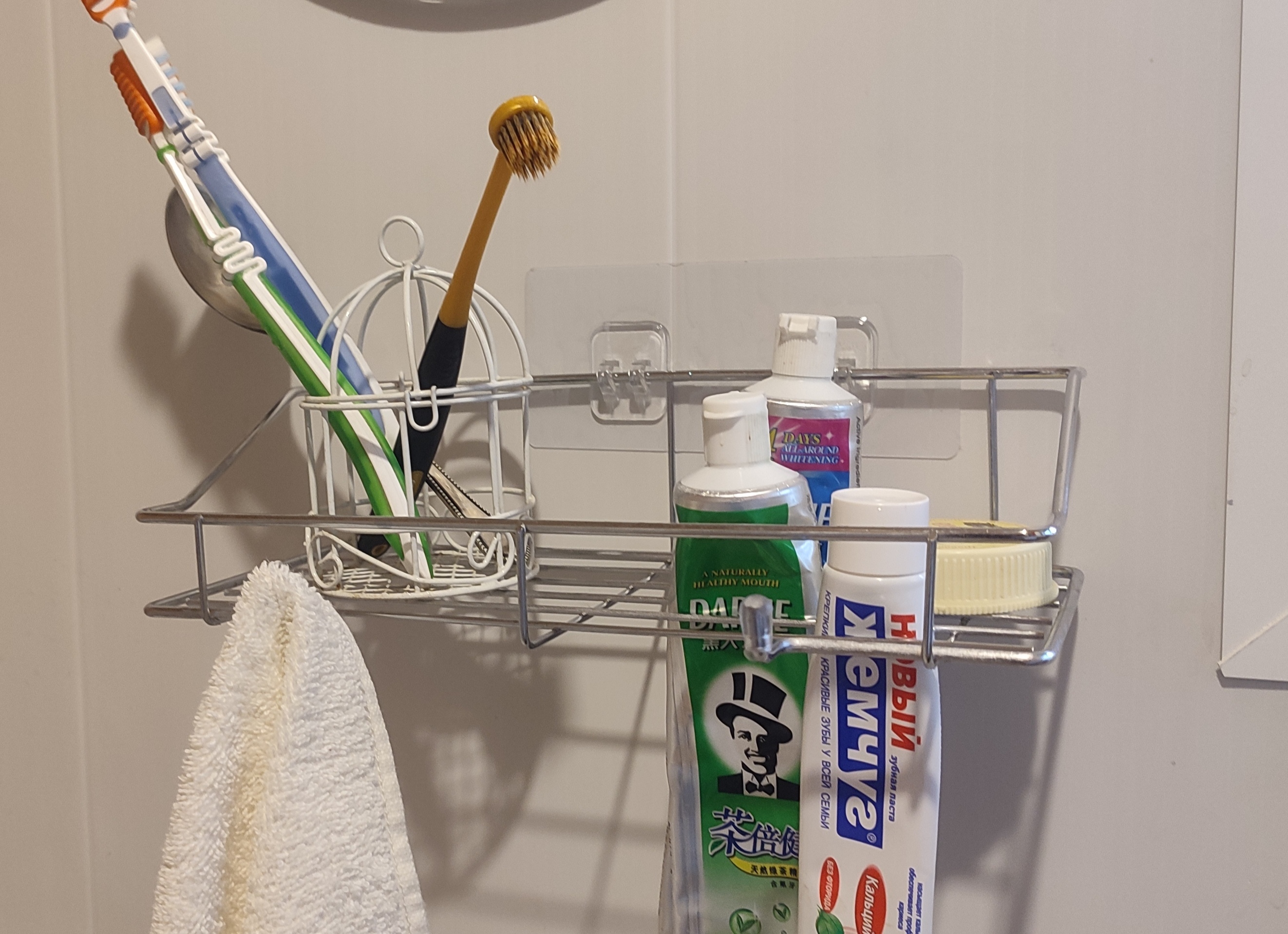 Фотография покупателя товара Полка на липучке, 25×11×5.5 см - Фото 2