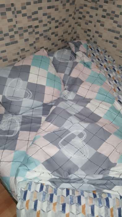 Фотография покупателя товара Постельное бельё дуэт «Экономь и Я» Geometry, полисатин - Фото 1