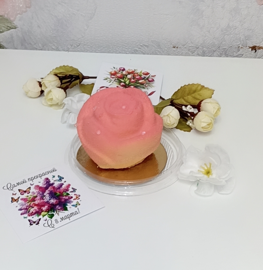Фотография покупателя товара Форма для муссовых десертов и выпечки KONFINETTA «Роза», 17×5,5 см, цвет белый - Фото 1