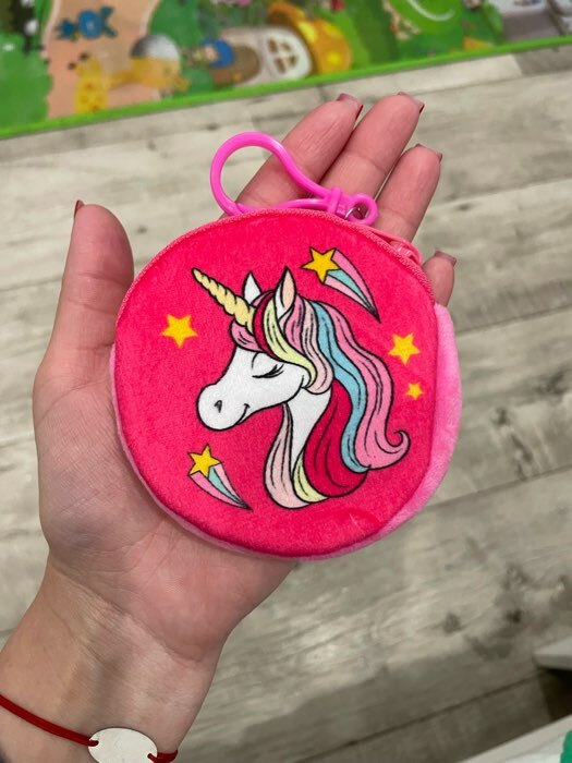 Фотография покупателя товара Кошелек детский для девочки на молнии, плюшевый круглый, 9х9 см, Щенячий патруль - Фото 3