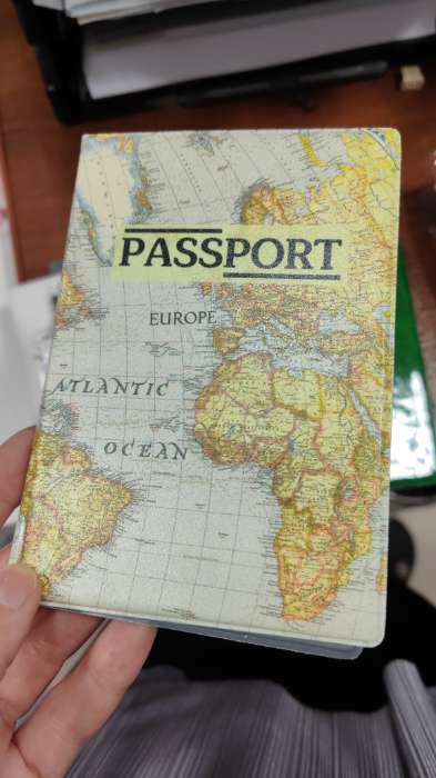 Фотография покупателя товара Обложка для паспорта, цвет белый - Фото 3