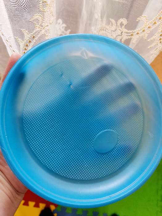 Фотография покупателя товара Тарелка одноразовая десертная, d=16,5 см, цвет синий - Фото 1