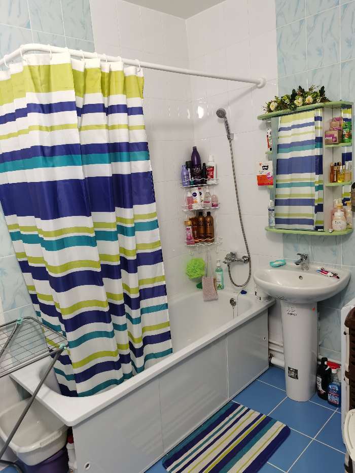 Фотография покупателя товара Штанга угловая для шторы в ванную Bacchetta , 80 х 170, хром - Фото 1