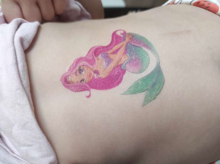 Фотография покупателя товара Детские переводки-татуировки на тело «Русалочка»