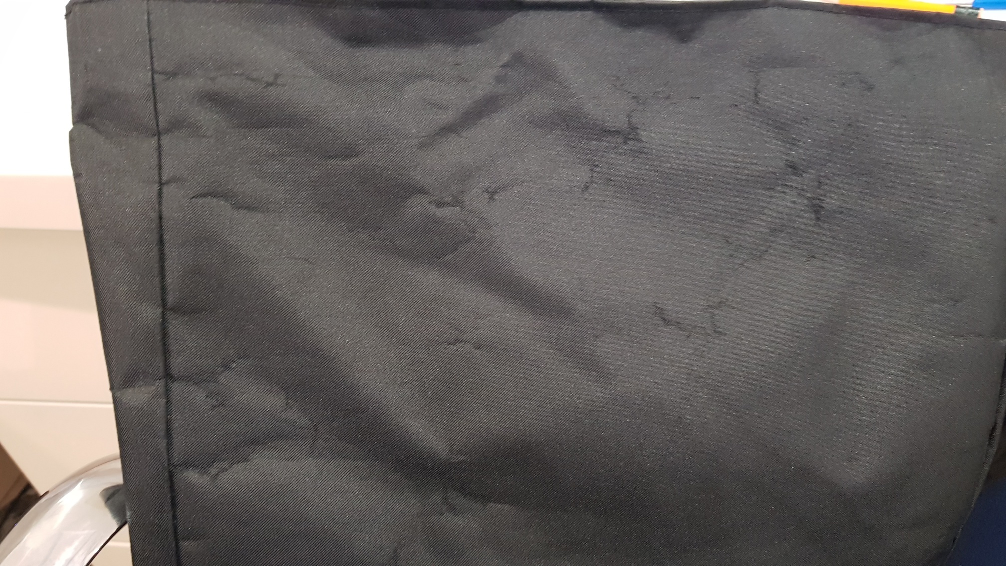 Фотография покупателя товара Сумка-шопер на молнии с подкладкой, цвет чёрный/белый - Фото 3