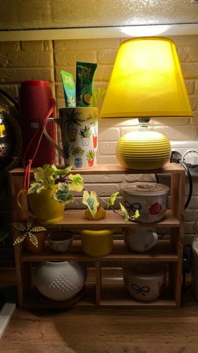 Фотография покупателя товара Настольная лампа "Саленто" Е14 40Вт желтый 17х17х23 см RISALUX - Фото 1