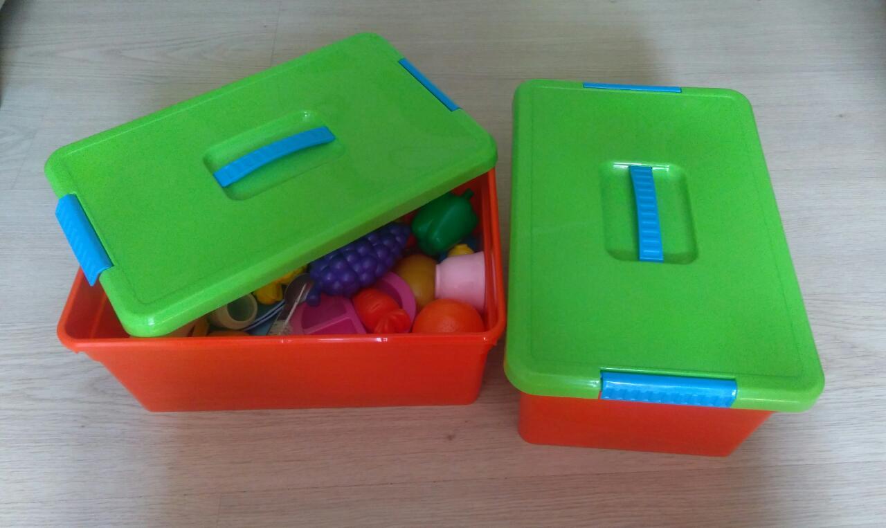 Фотография покупателя товара Контейнер для хранения с крышкой Kid's Box, 10 л, 37,5×25,5×16 см, цвет МИКС - Фото 2