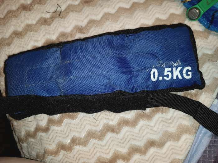 Фотография покупателя товара Утяжелители ONLYTOP, 2 шт. х 1 кг, цвет синий - Фото 10