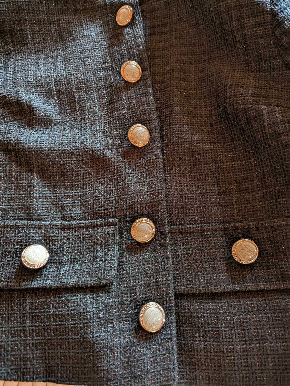 Фотография покупателя товара Набор декоративных пуговиц, d=25 мм, 12 шт., цвет перламутровый белый - Фото 2