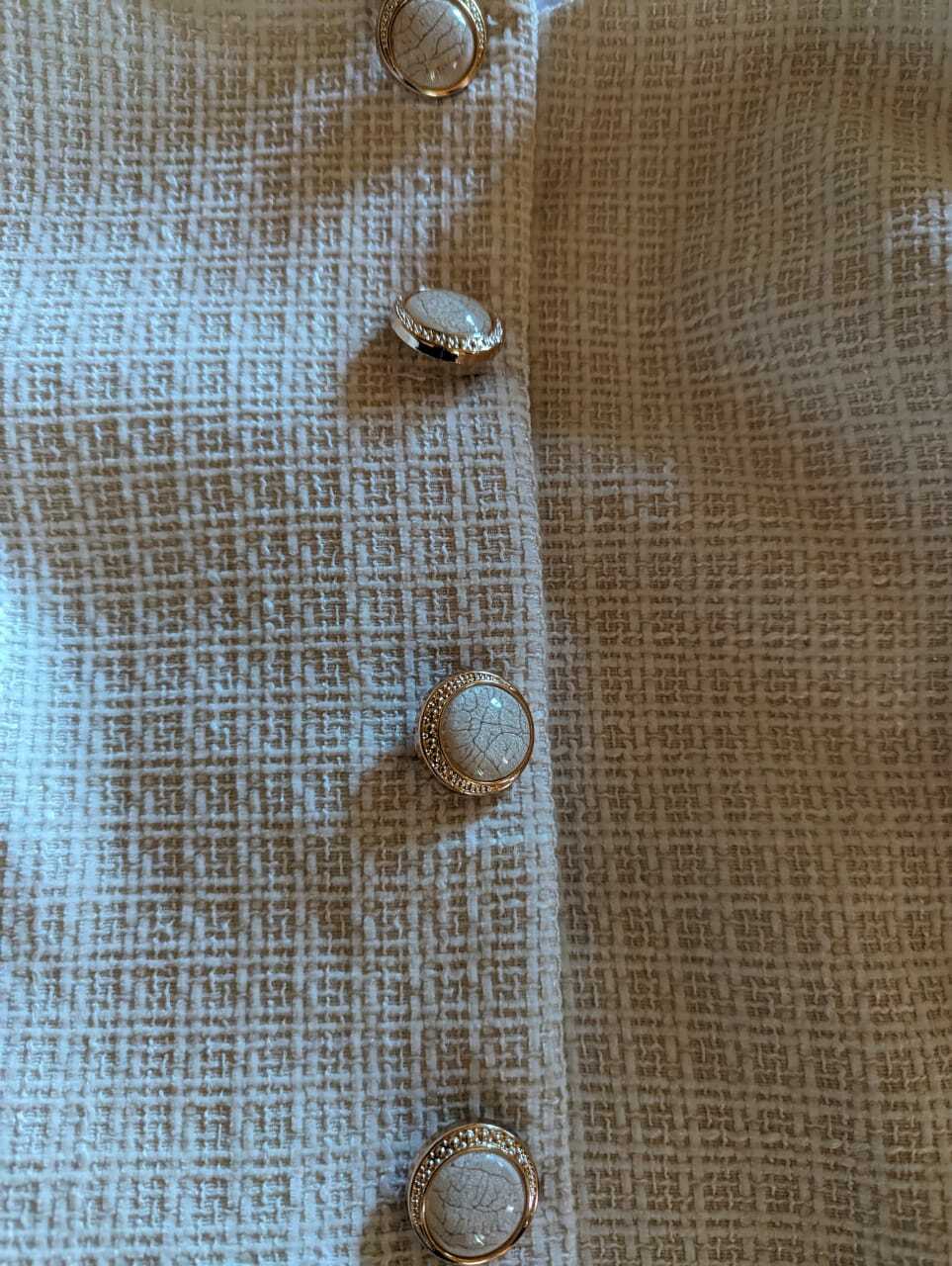 Фотография покупателя товара Набор декоративных пуговиц, d=25 мм, 12 шт., цвет перламутровый белый - Фото 3