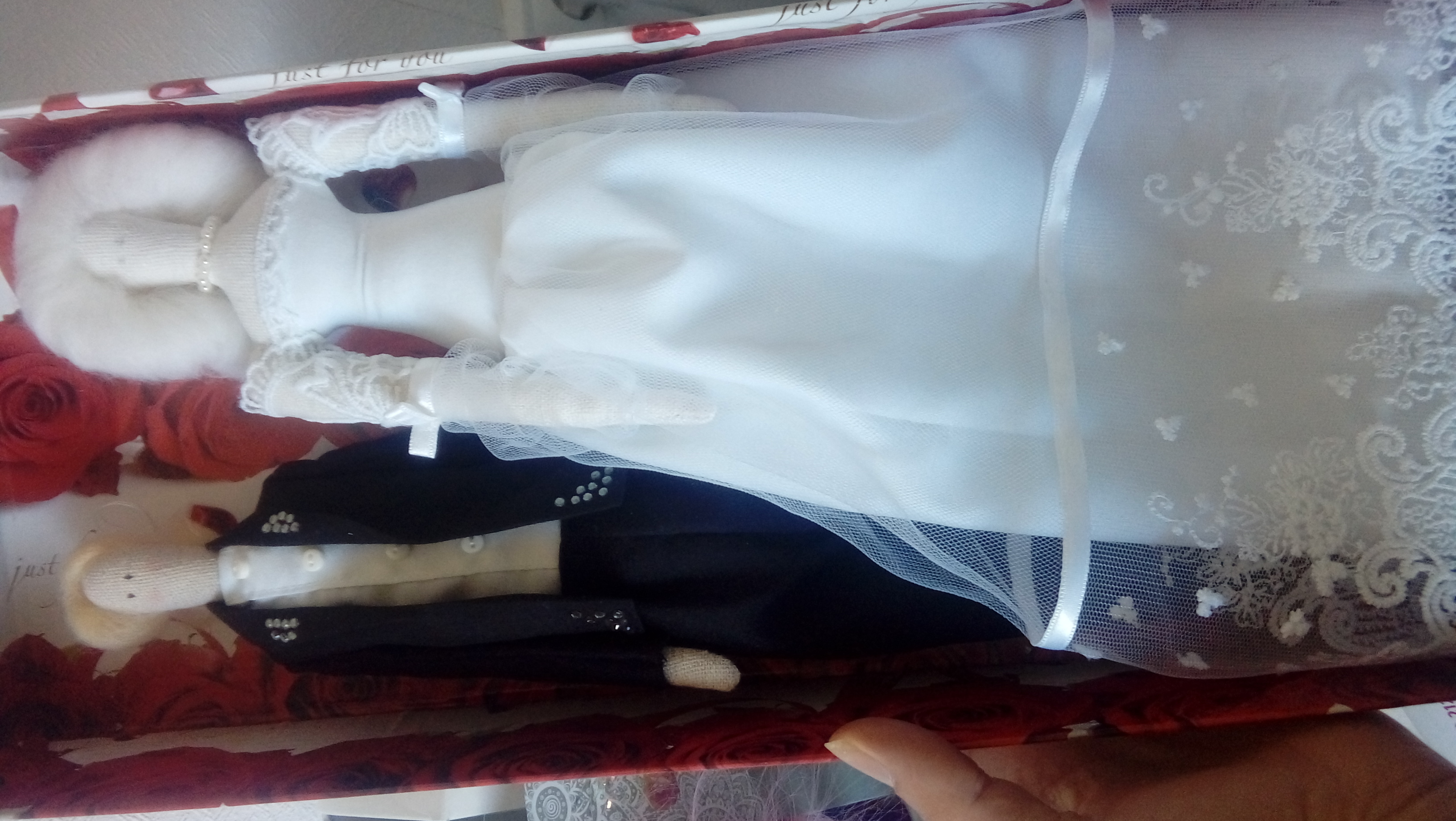 Фотография покупателя товара Свадебные куклы Mr&Mrs, набор для шитья, 18 × 22 × 3.6 см - Фото 4