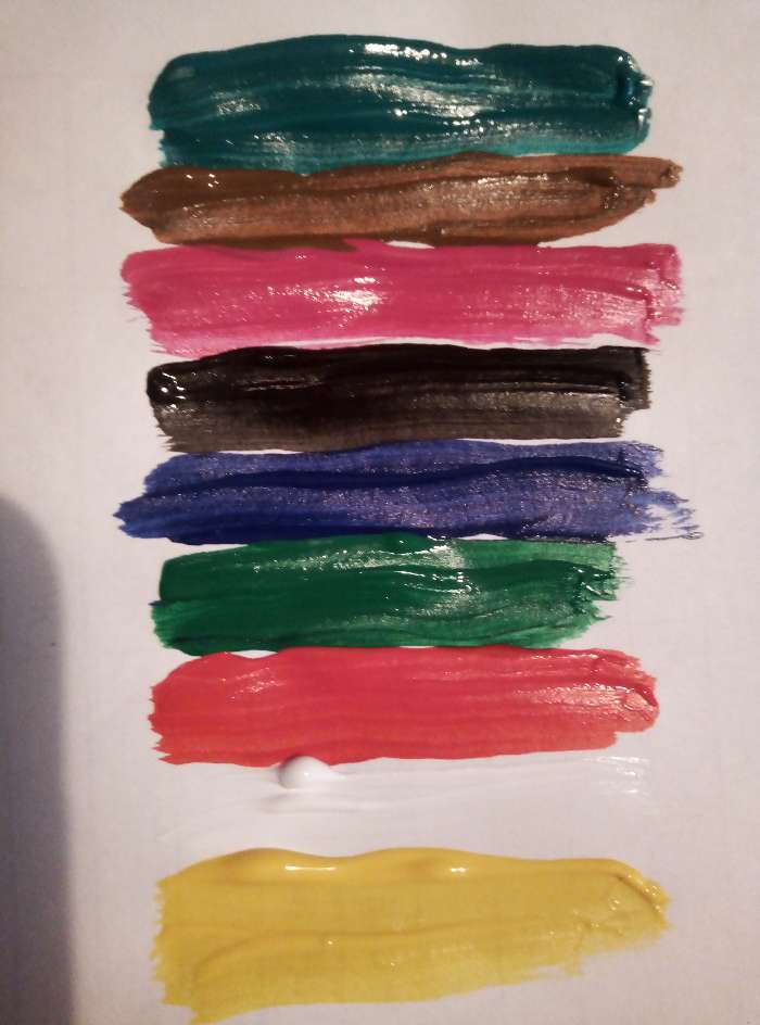 Фотография покупателя товара Краска акриловая, набор 9 цветов х 20 мл, Гамма "Хобби", морозостойкая, глянцевая, 3012197