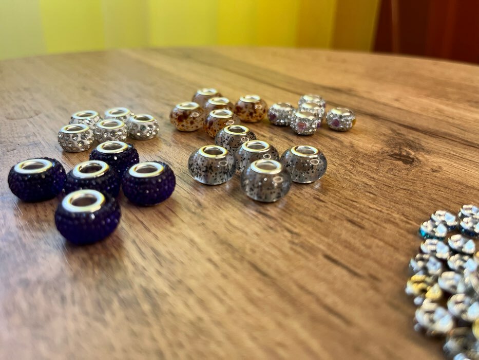 Фотография покупателя товара Бусины «Роса», для творчества, цвет прозрачно-чёрный - Фото 1