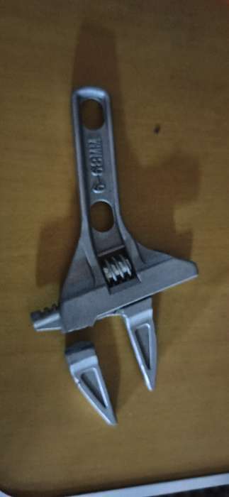 Фотография покупателя товара Ключ разводной сантехнический ТУНДРА, укороченная рукоятка, раскрытие губок до 68 мм, 200 мм