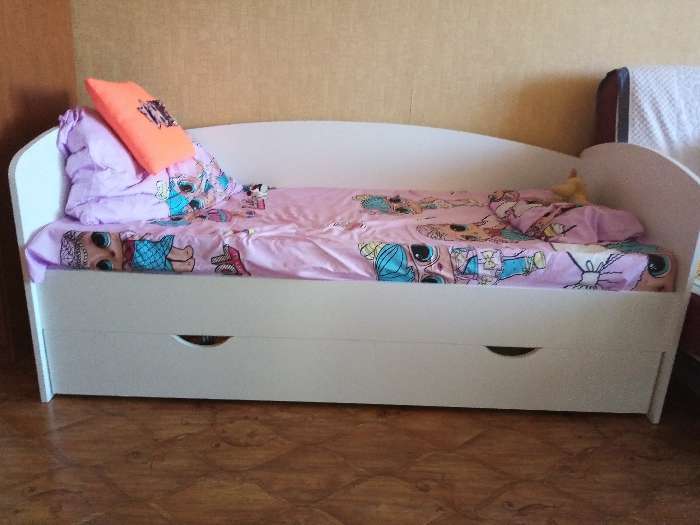 Фотография покупателя товара Кровать «Бейли», 700 × 1900 мм, с ортопедическим основанием, цвет белый - Фото 72