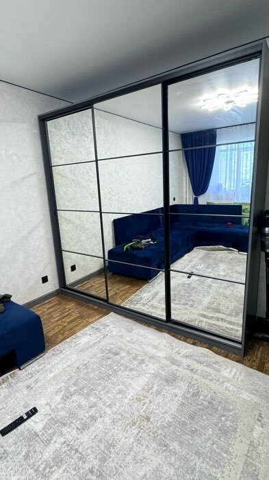 Фотография покупателя товара Шкаф-купе Max-МШ-23-6-24-555, 2400×600×2300 мм, зеркало, цвет ясень шимо светлый - Фото 1
