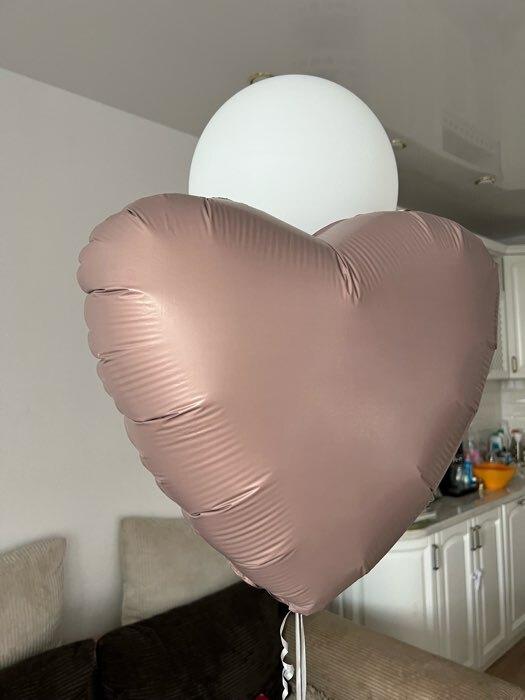 Фотография покупателя товара Воздушный шар фольгированный 19" «Мистик аквамарин», сердце, матовый - Фото 2