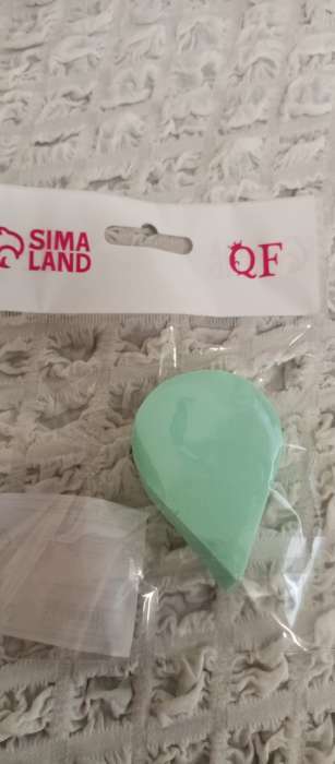 Фотография покупателя товара Спонж для макияжа «Плоская капля», 6×4.5 см, МИКС - Фото 1