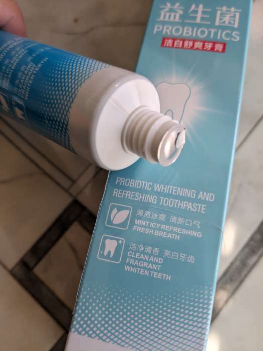 Фотография покупателя товара Зубная паста с пробиотиками «Отбеливание и свежесть», 100 г - Фото 1