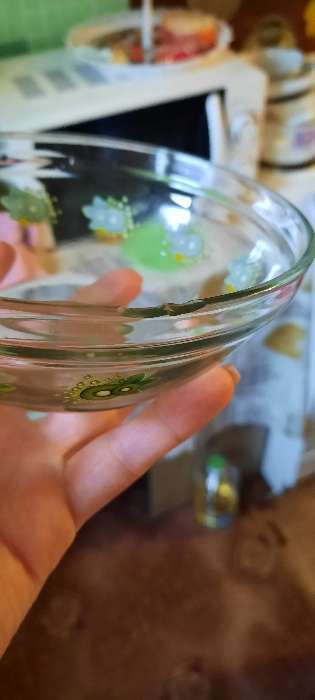 Фотография покупателя товара Набор стеклянных салатников с крышками «Киви», 5 шт: 130/200/350/500/900 мл, цвет зеленый