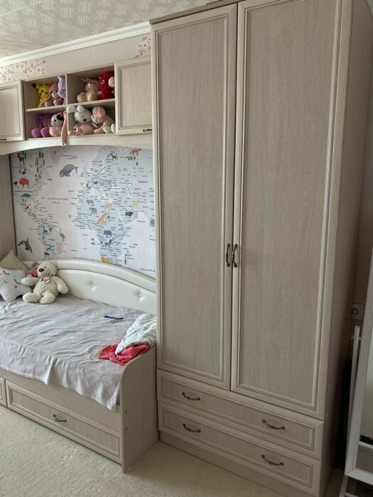 Фотография покупателя товара Полка надставка ВЕРОНА 1184х234х1076 Дуб атл/рамка МДФ дуб атл с патиной - Фото 4