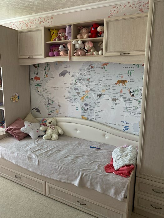 Фотография покупателя товара Полка надставка ВЕРОНА 1184х234х1076 Дуб атл/рамка МДФ дуб атл с патиной - Фото 3