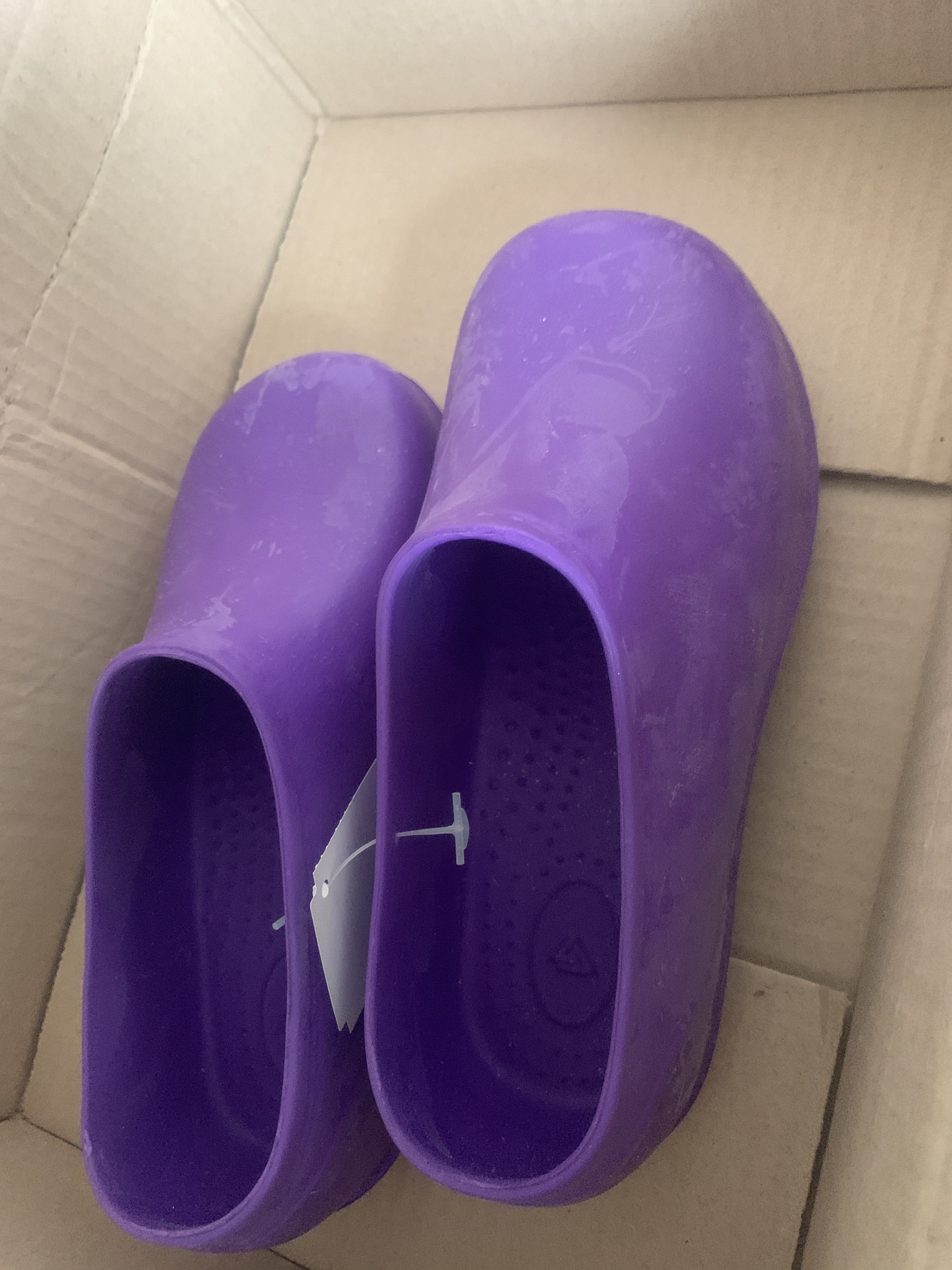 Фотография покупателя товара Галоши женские «Лаура» цвет фиолетовый, размер 38 - Фото 1