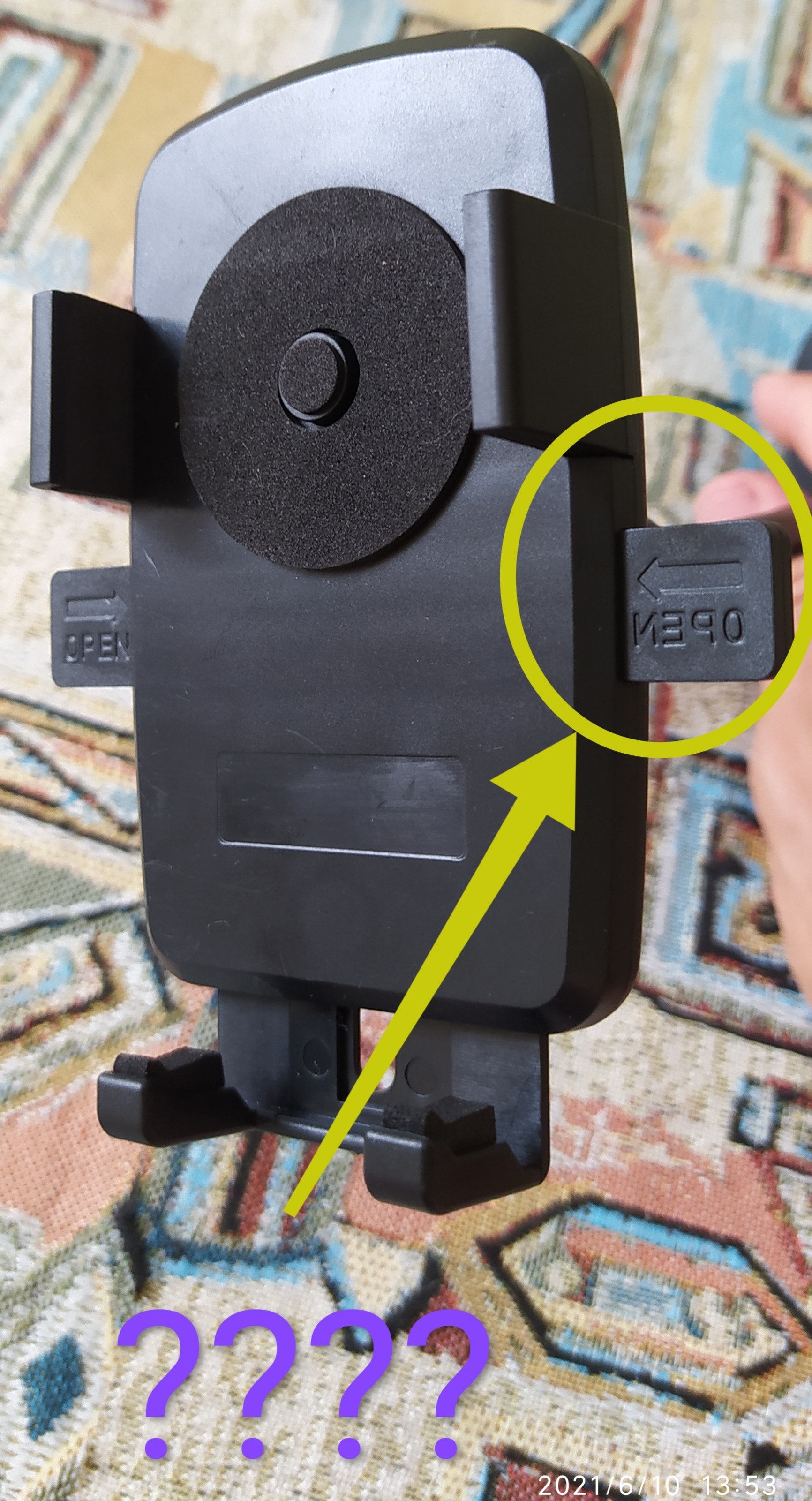 Фотография покупателя товара Держатель телефона TORSO, на гибкой штанге, раздвижной 5.5 - 8.5 см, цвет черный - Фото 1