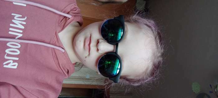 Фотография покупателя товара Очки солнцезащитные «OneSun. Панто», uv 400, линза 4.7×4.1 см, синие - Фото 2