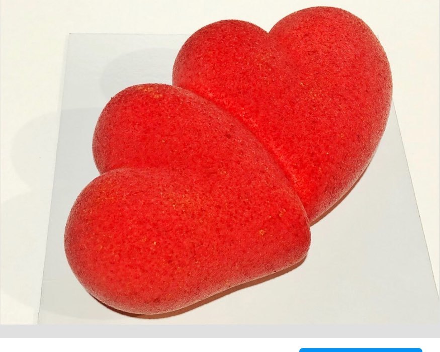 Фотография покупателя товара Форма для муссовых десертов и выпечки Доляна «Влюблённые сердца», силикон, 27×17 см, цвет белый - Фото 3