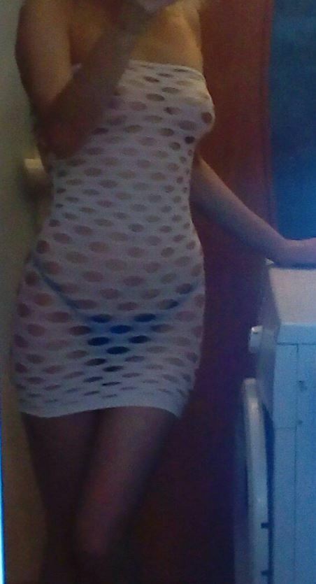 Фотография покупателя товара Эротическое белье, Оки- Чпоки, платье  в крупную сетку, облегающее, размер OS, фиолетовый - Фото 2