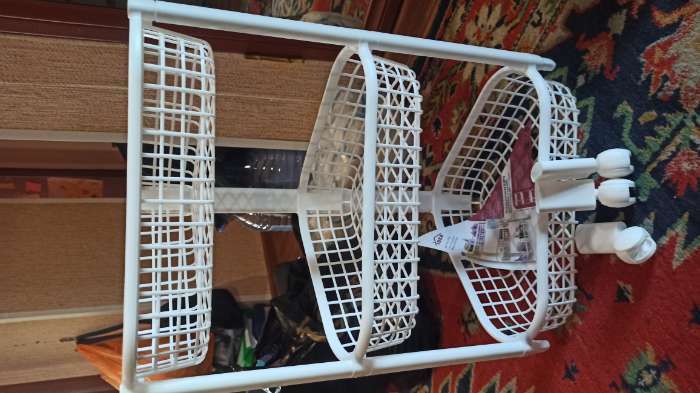 Фотография покупателя товара Этажерка напольная угловая 3-х секционная «Евро», на колёсиках, цвет белый - Фото 1