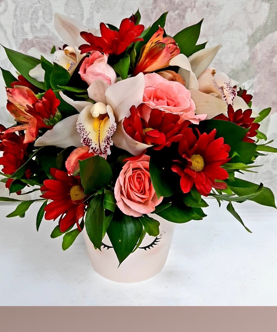 Фотография покупателя товара Набор кашпо для цветов 3 в 1 «Милые глазки», 0.8 л, 11×12 см - Фото 3