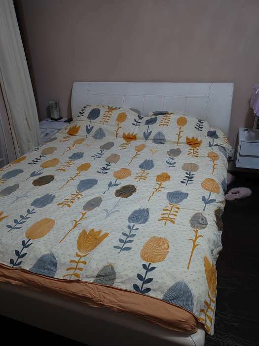 Фотография покупателя товара Постельное бельё 2-спальное «Этель» Autumn flowers, бязь - Фото 3