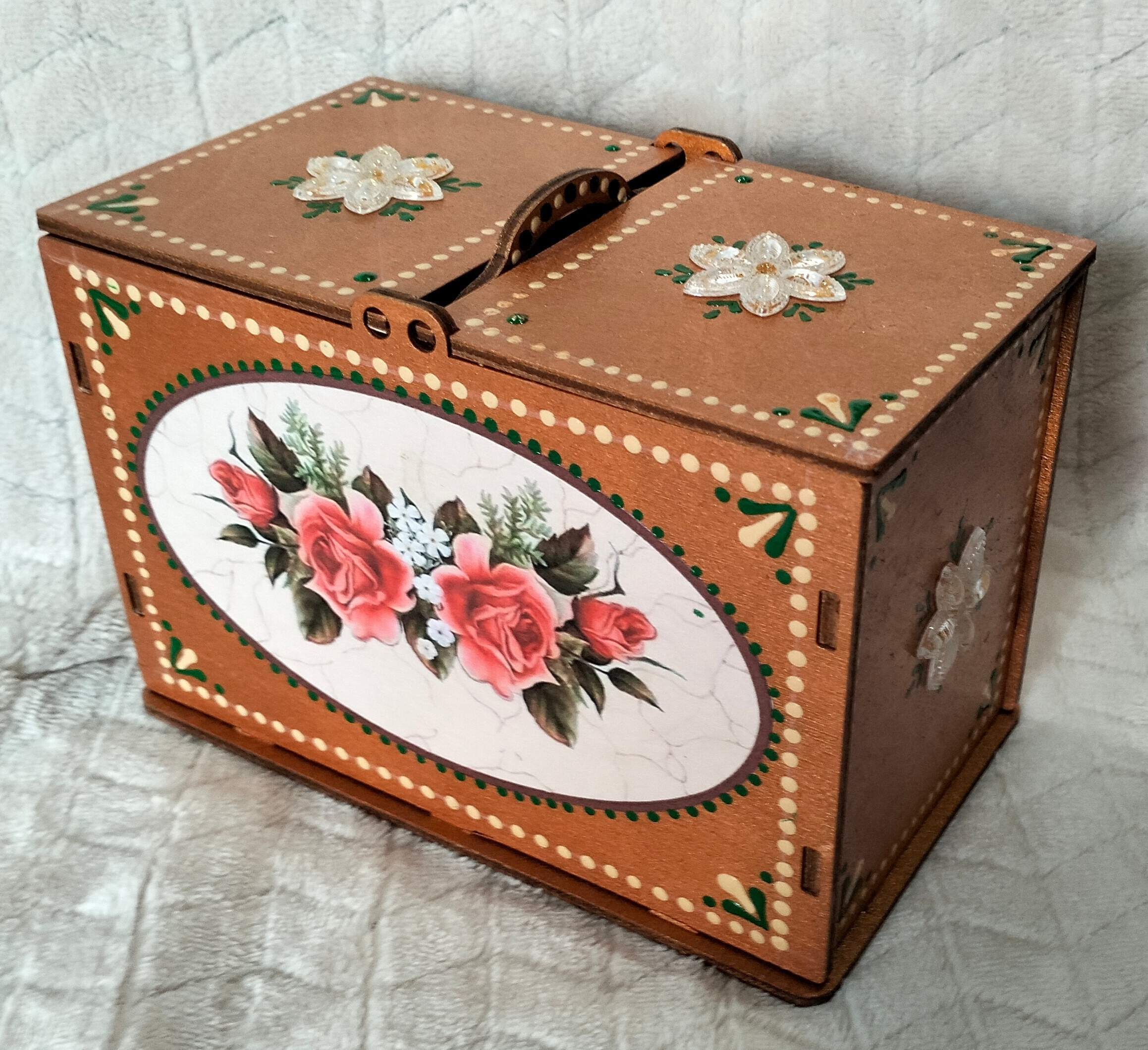 Фотография покупателя товара Коробочка для чая "Сердца" - Фото 1