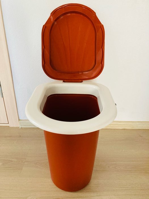 Фотография покупателя товара Ведро-туалет, 18 л, съёмный стульчак, коричневый - Фото 4