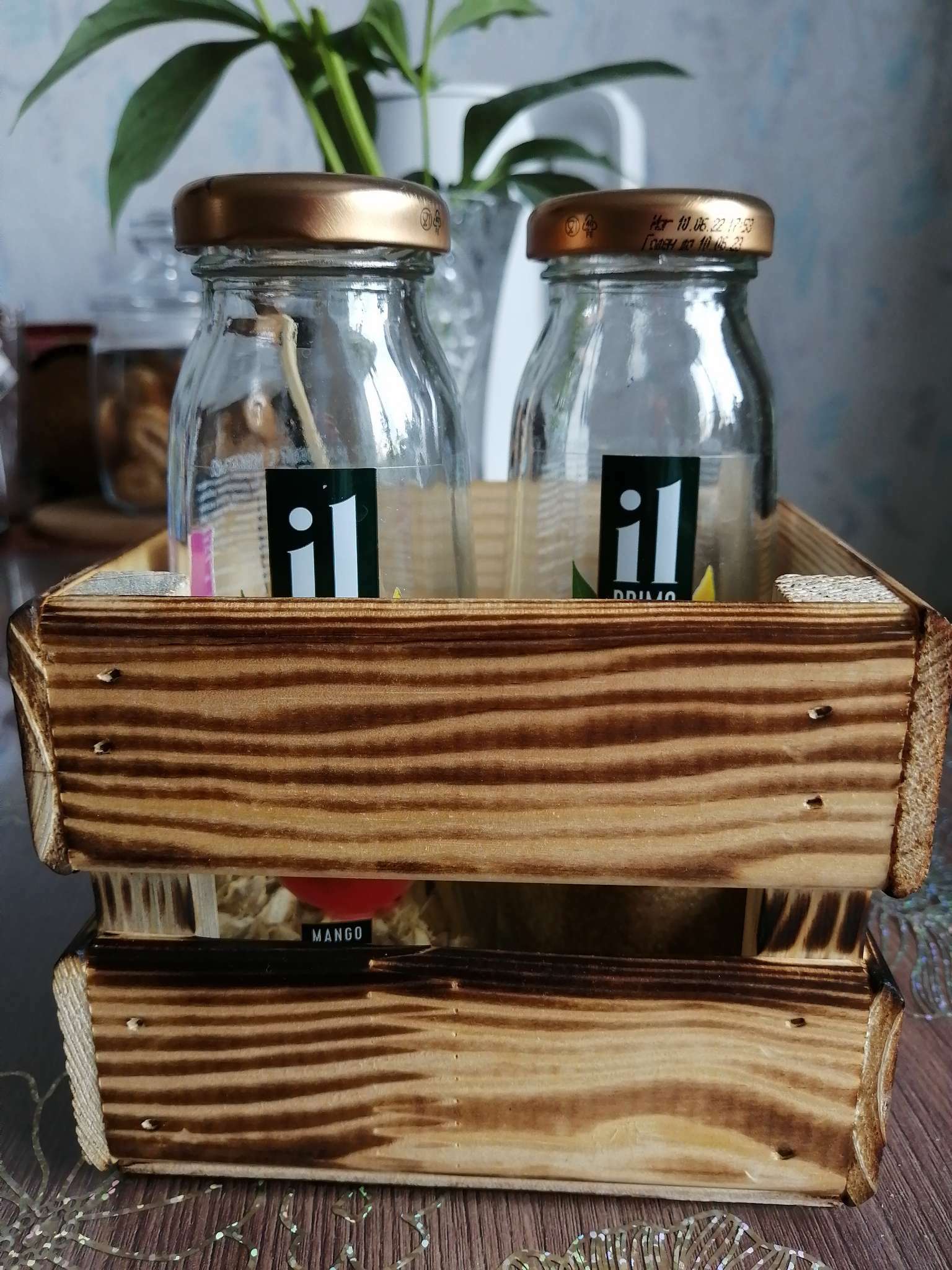 Фотография покупателя товара Кашпо деревянное 12×11×9 см "Однушка Лайт", двухреечное, обжиг Дарим Красиво - Фото 1