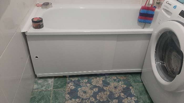 Фотография покупателя товара Экран для ванны "Кварт Белый", 148 см
