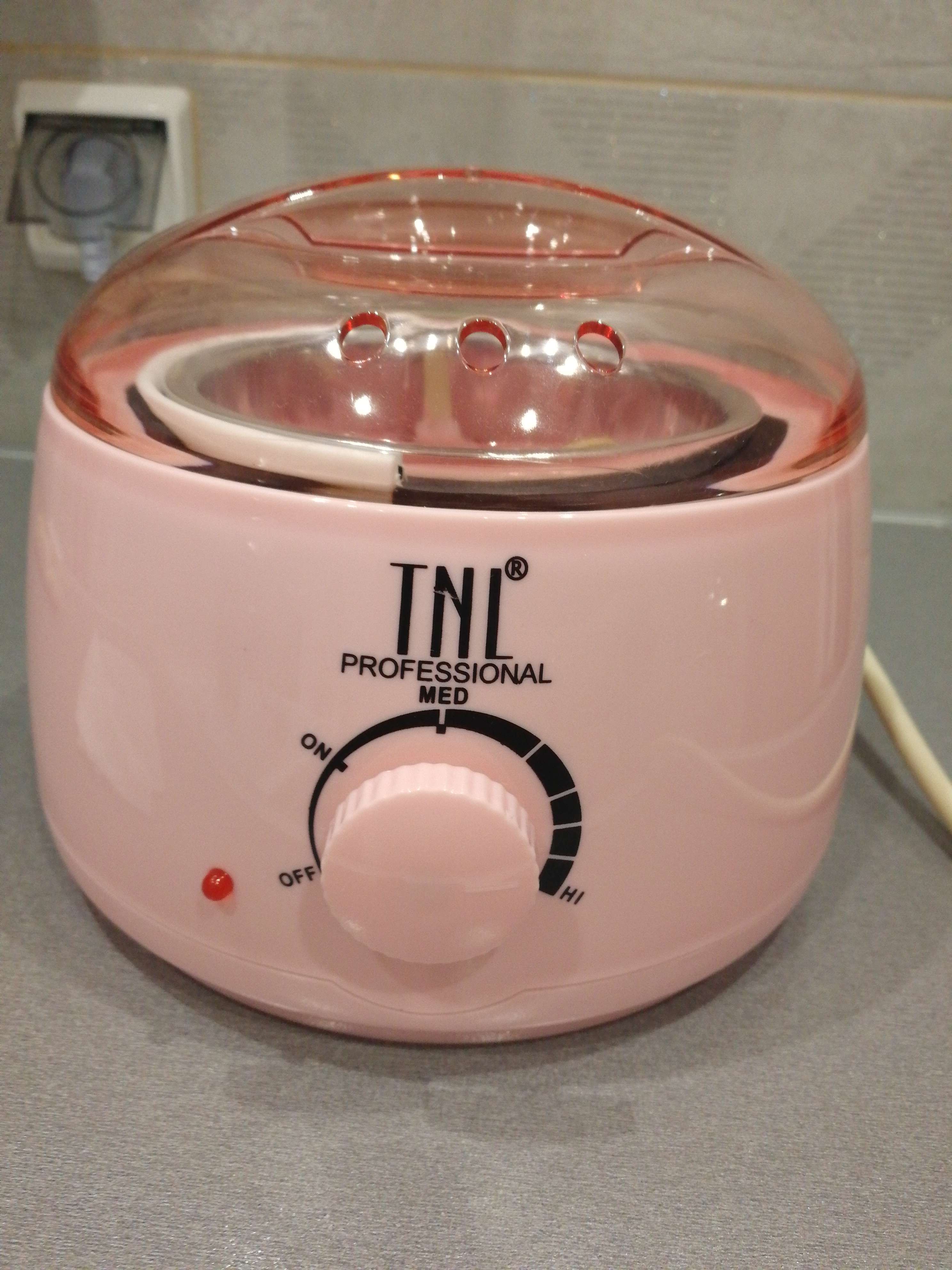 Фотография покупателя товара Воскоплав TNL wax 100, баночный 100 Вт, 400 мл, 35-100 ºС, розовый