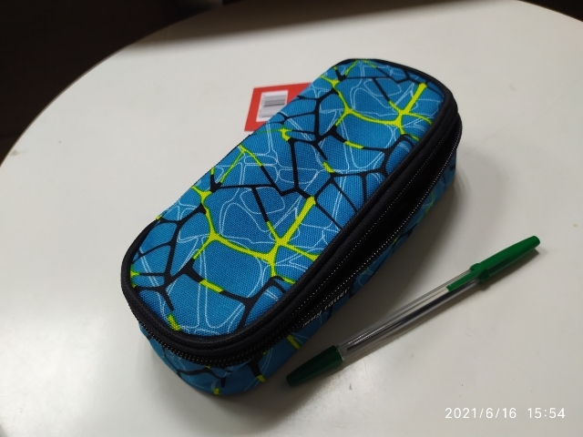 Фотография покупателя товара Пенал мягкий футляр, ткань, 50 х 210 х 80, Mag Taller Case Neuro blue