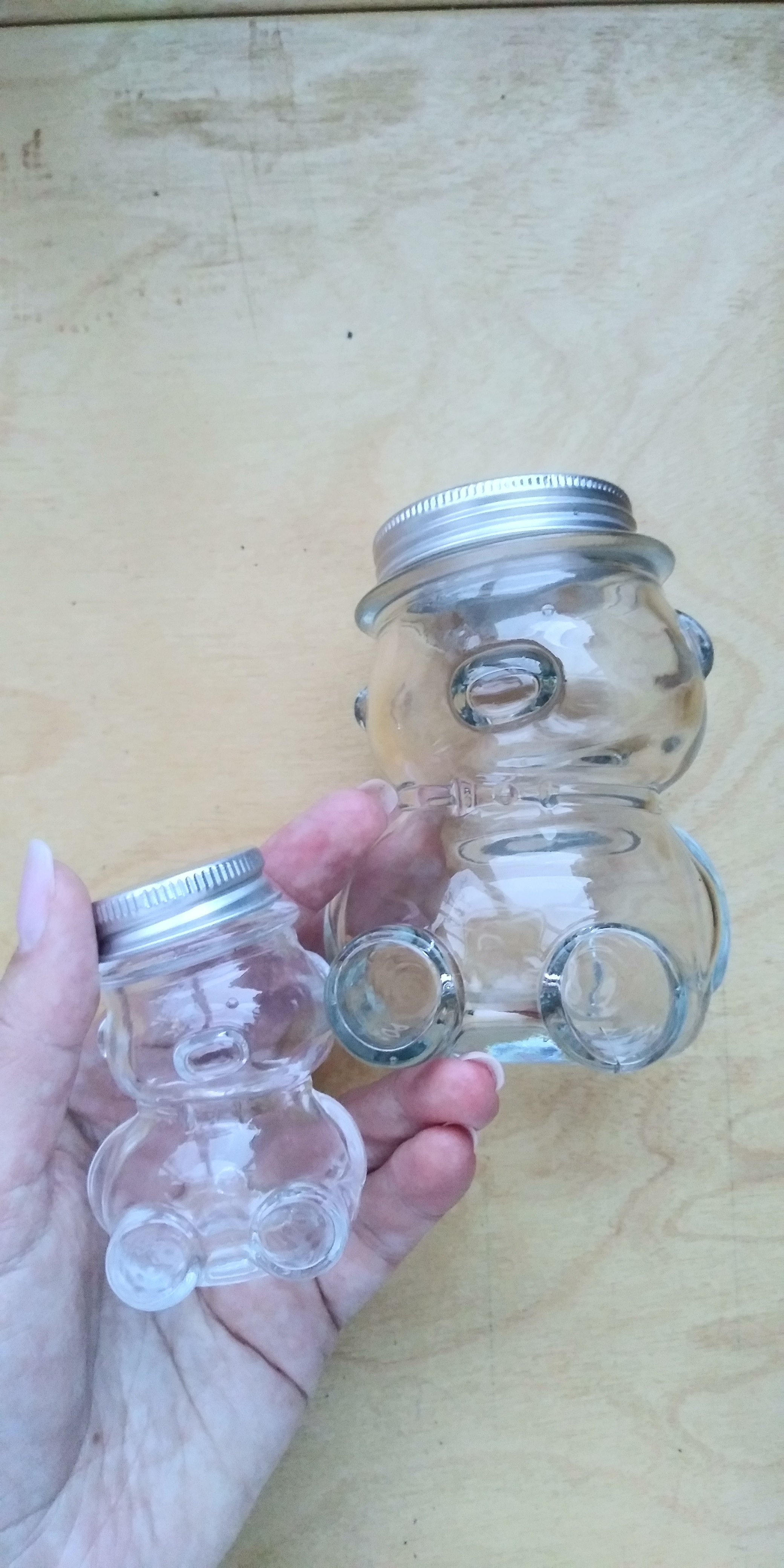 Фотография покупателя товара Баночка стеклянная для мёда и варенья «Медвежонок», 100 мл, 6×8,5 см - Фото 6