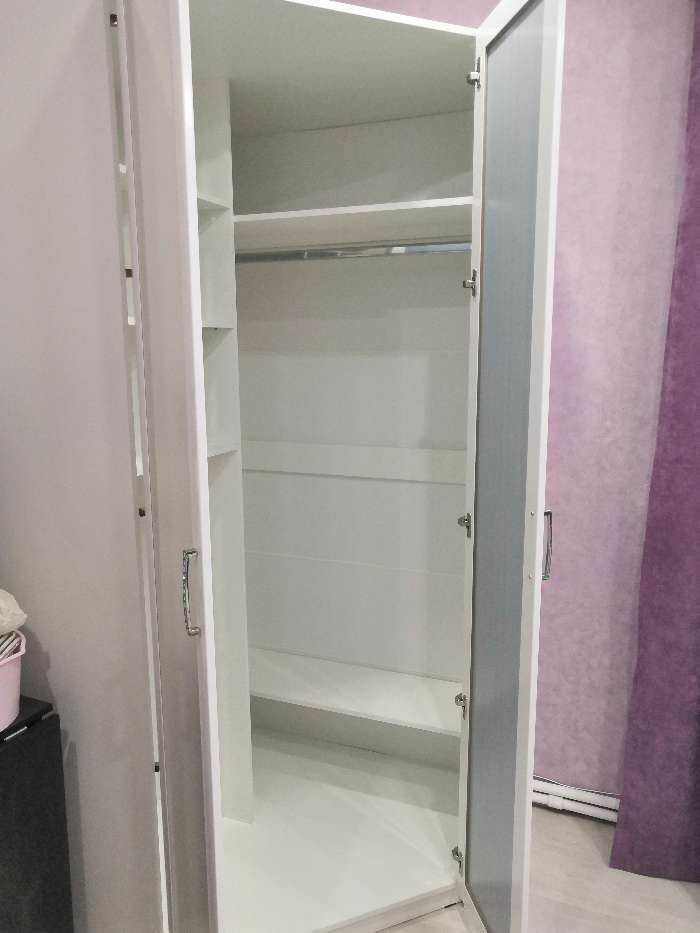 Фотография покупателя товара Шкаф угловой «Тиффани» №35, с зеркалом, 1070×1070×2250 мм, цвет белый текстурный - Фото 3