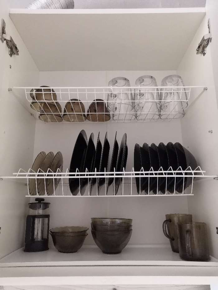 Фотография покупателя товара Комплект посудосушителей с поддоном для шкафа 50 см, 46,5×26,5 см, цвет белый - Фото 13