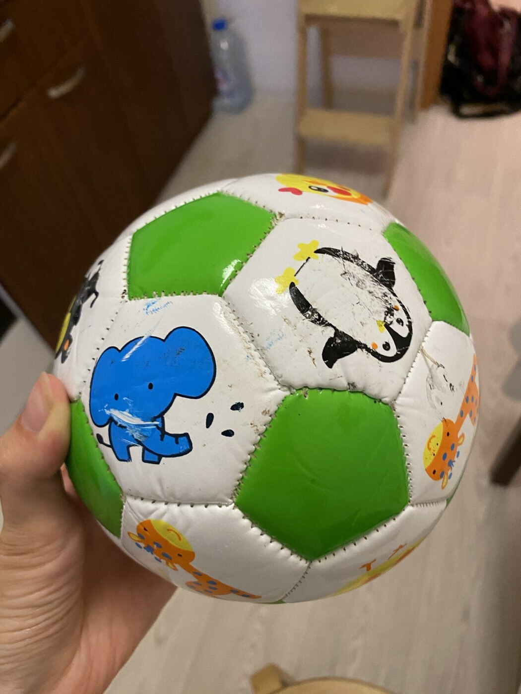 Фотография покупателя товара Мяч футбольный, EVA, машинная сшивка, 32 панели, р. 2, цвета МИКС - Фото 5