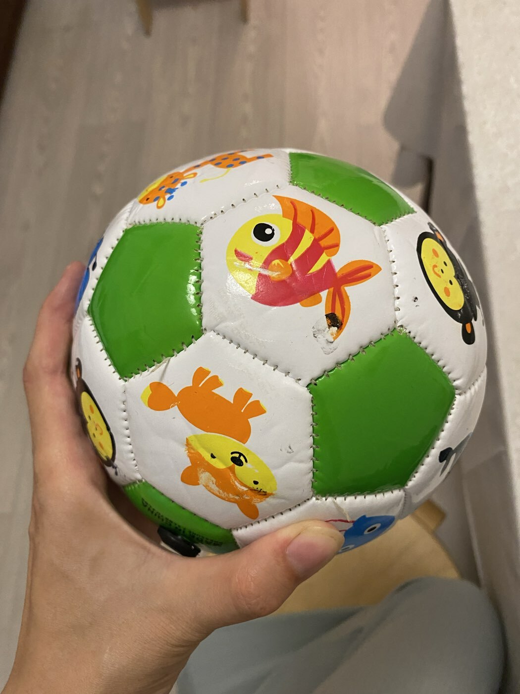 Фотография покупателя товара Мяч футбольный, EVA, машинная сшивка, 32 панели, р. 2, цвета МИКС - Фото 10