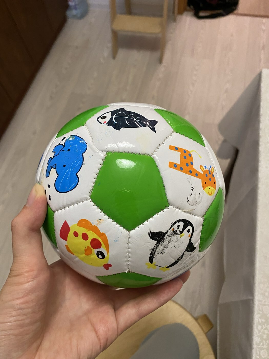Фотография покупателя товара Мяч футбольный, EVA, машинная сшивка, 32 панели, р. 2, цвета МИКС - Фото 9