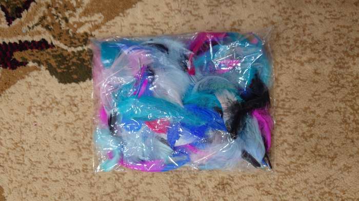 Фотография покупателя товара Наполнитель из перьев для шаров и подарков, ассорти, 6гр. МИКС - Фото 2