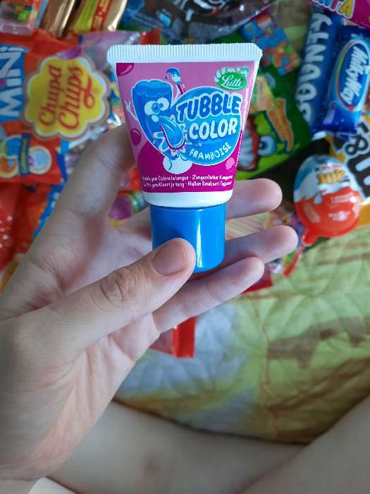 Фотография покупателя товара Жевательная резинка Lutti Tubble Gum Color, со вкусом малины, 35 г - Фото 2