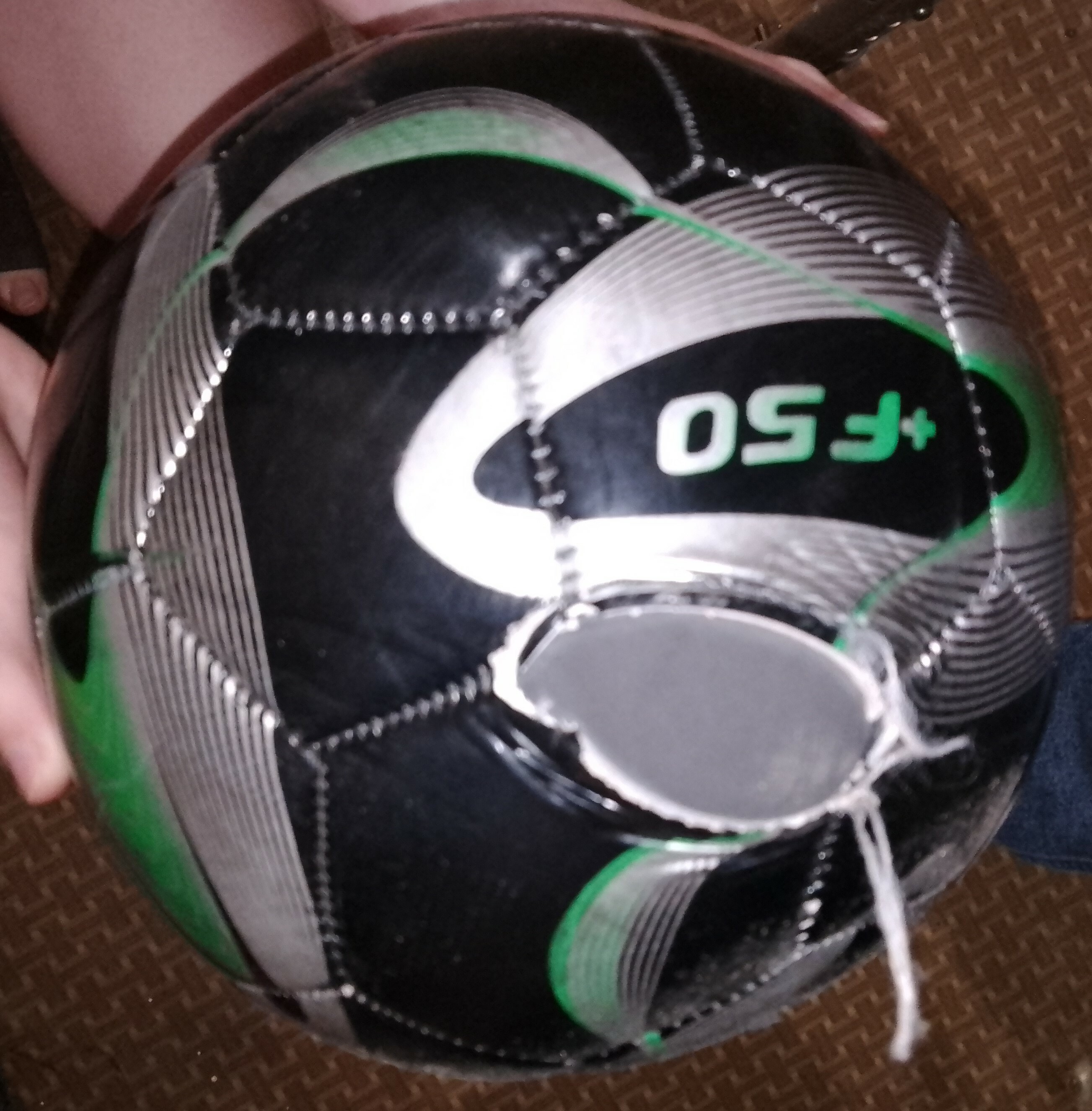 Фотография покупателя товара Мяч футбольный ONLYTOP +F50, PVC, машинная сшивка, 32 панели, р. 5 - Фото 1